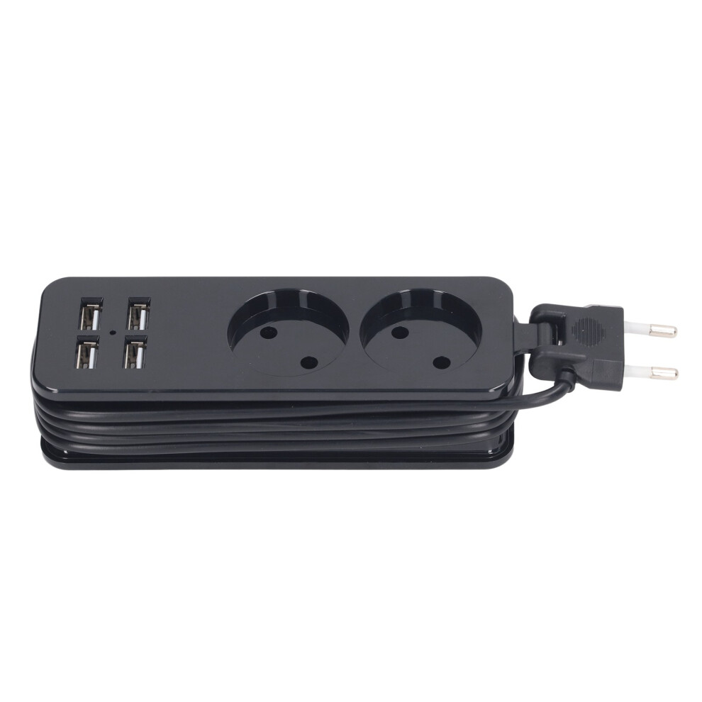 (White Green) 1200W 10A Power Strip 2 Sockets 4 Usb Ports For Phone Laptop 323163316925