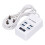 Weißer Tragbarer USB-Smart-Ladestecker 3