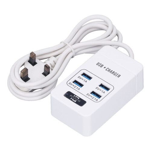 Weißer Tragbarer USB-Smart-Ladestecker 2