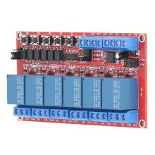 6-Kanal-Relaismodul 5V/12V/24V mit Verriegelungsschalter