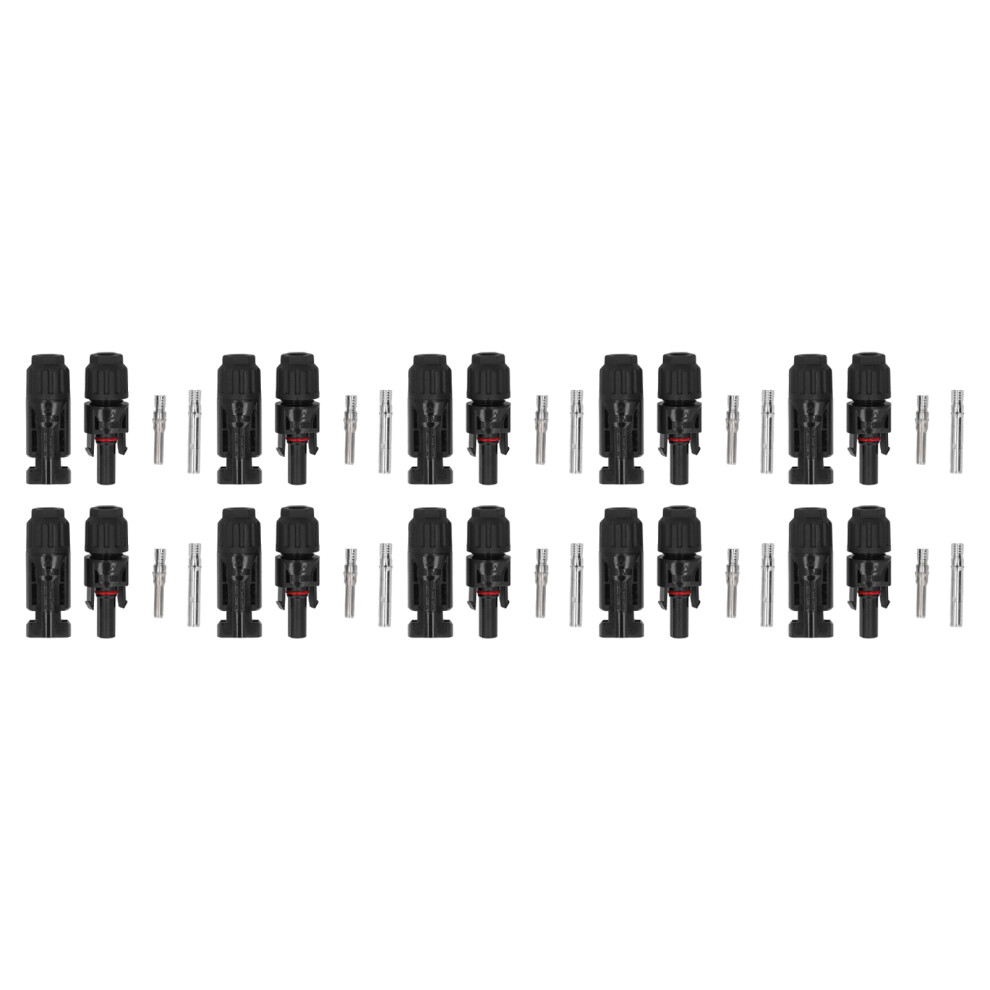 10 Pairs Solar Connector Ip67 Waterproof 1000V 30A Male Female 610830831332