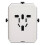 (White) Universal-Reiseadapter USB C mit Mehrfach-Steckdosen 1