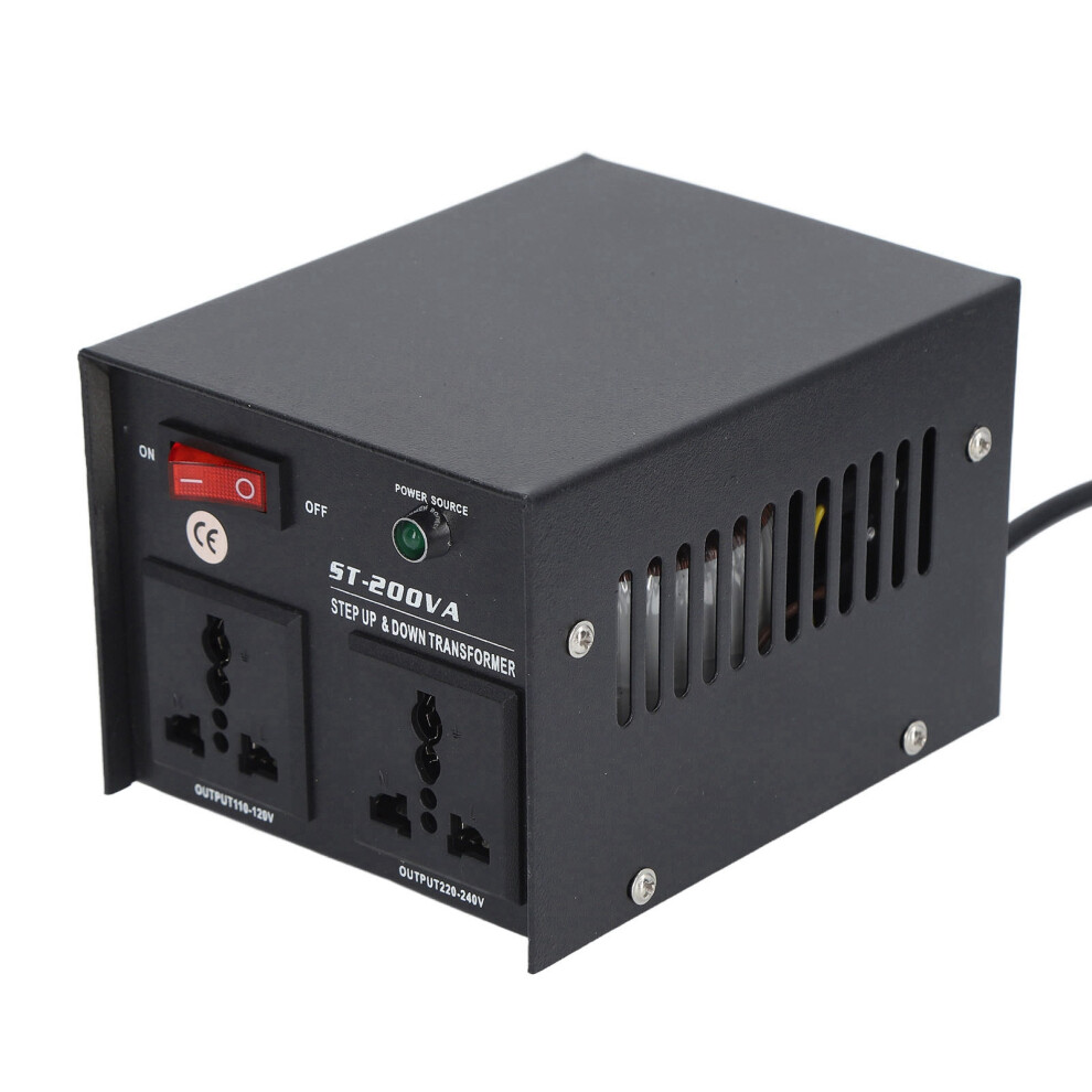 (Us Plug) 200W Step Up Buck Voltage Converter For Devices 323163343624