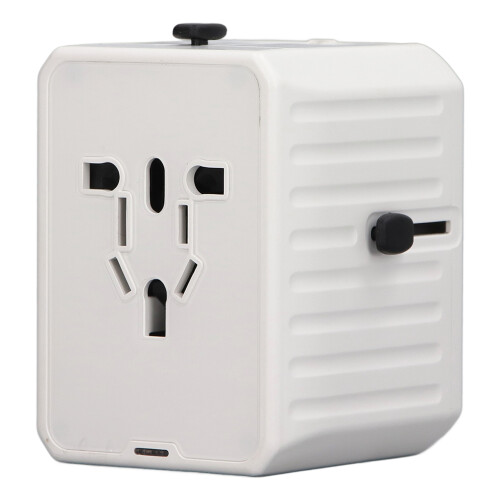 (White) Universal-Reiseadapter USB C mit Mehrfach-Steckdosen 2