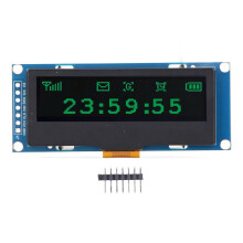 (MRC162D Yellow Display) 2,23 Zoll OLED Display 128x32 SSD1305 I2C SPI Grün