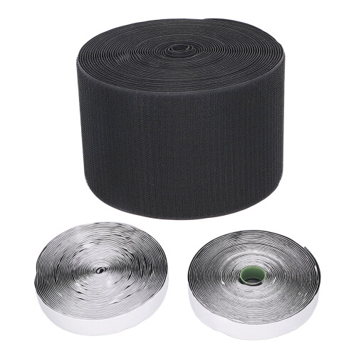 12m Wire Protection Sleeve Hook Loop Tape Cord Organizer 10cm Wide