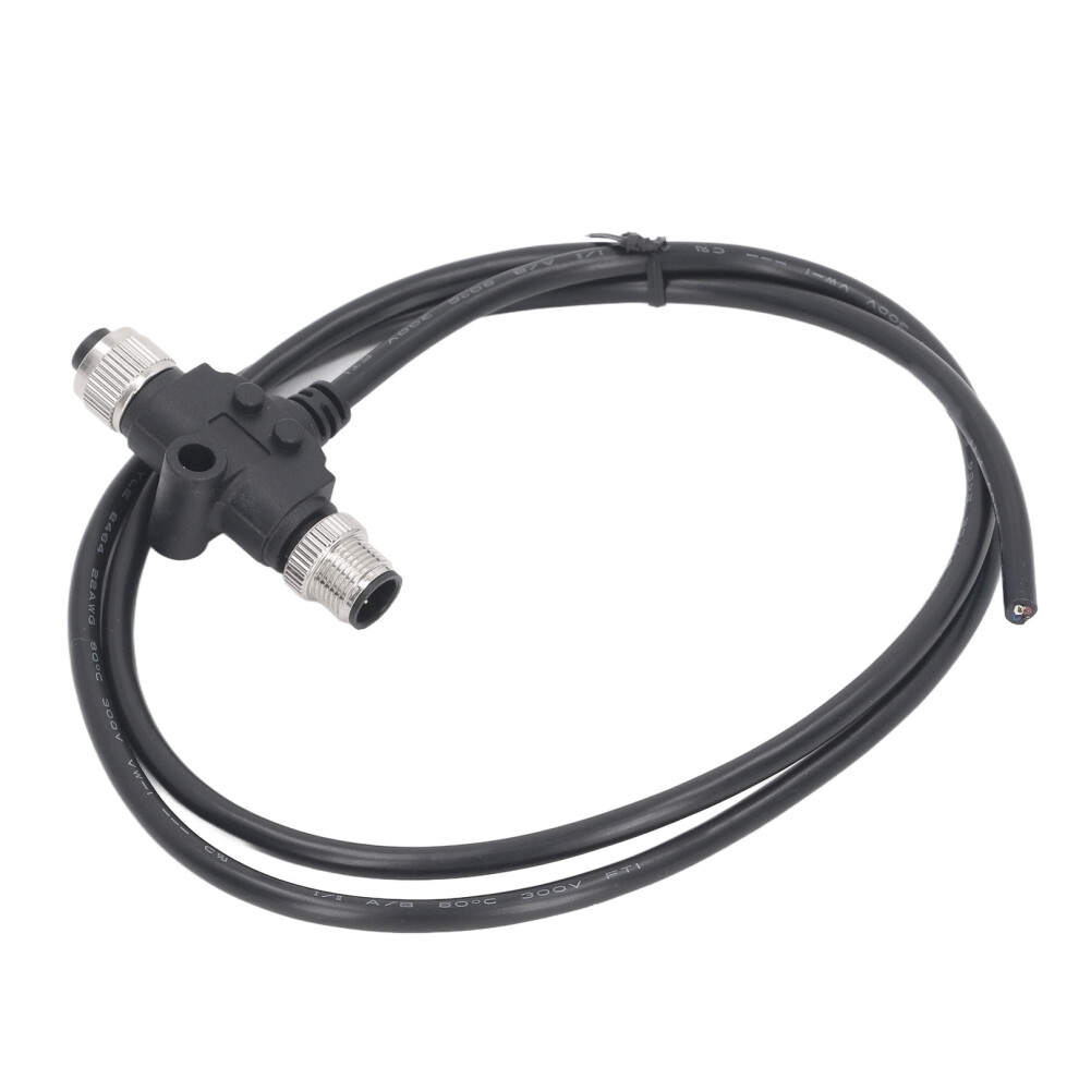 4 Pin M12 Connector 1M Ip67 Waterproof T Type Plug 4A 250Vac 250Vdc 323163080789