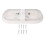 Double Dome Light 560LM RV LED Ceiling Light 10-24V 1