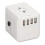(White) Universal-Reiseadapter USB C mit Mehrfach-Steckdosen 5