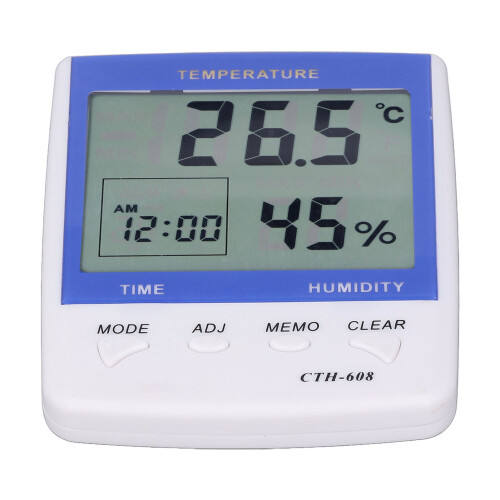Digital-Thermometer Hygrometer mit Uhrzeit 1