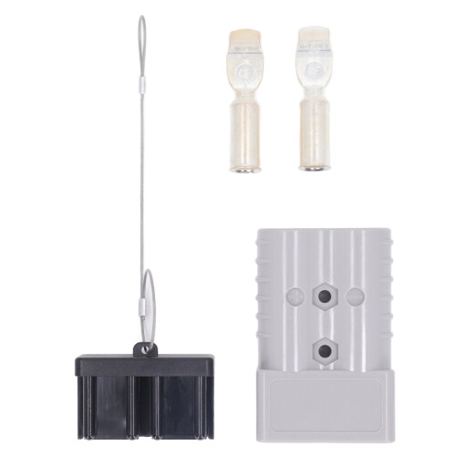 Schnellstecker Batterie 2/0 AWG 350A 600V mit PC-Abdeckung