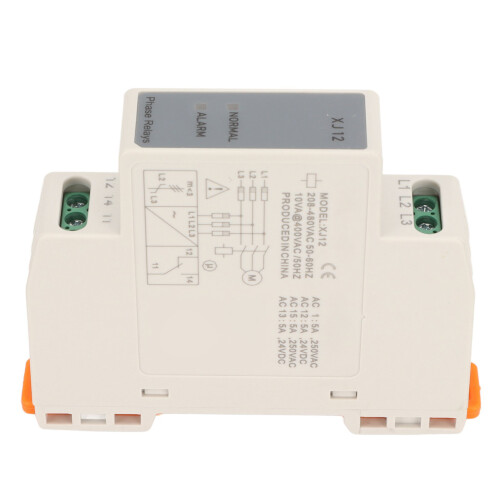 3 Phase Sequence Relay PC Housing Phase Loss 208-480VAC 2