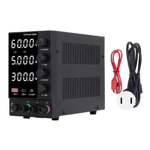 (EU Plug AC230V) DC-Netzteil variabel 0-3A, einstellbar, Schaltnetzteil