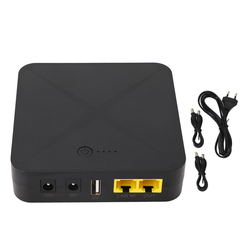 (Eu Plug 220V) Mini Ups 5V-48V Poe 8800Mah Battery Backup For Camera Router Modem 323163311234
