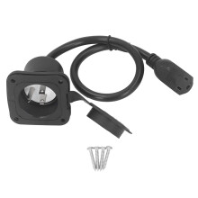 AC-Einlassstecker 2-polig 3-Leiter NEMA 5-15, 15A, wasserdicht