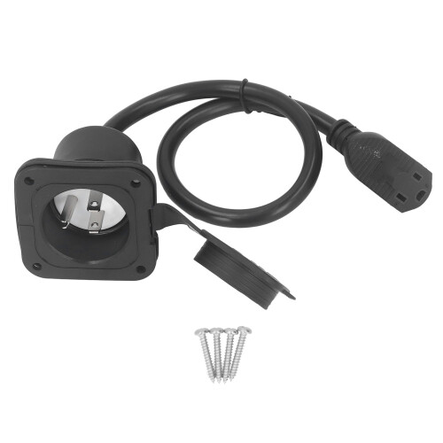 AC-Einlassstecker 2-polig 3-Leiter NEMA 5-15, 15A, wasserdicht