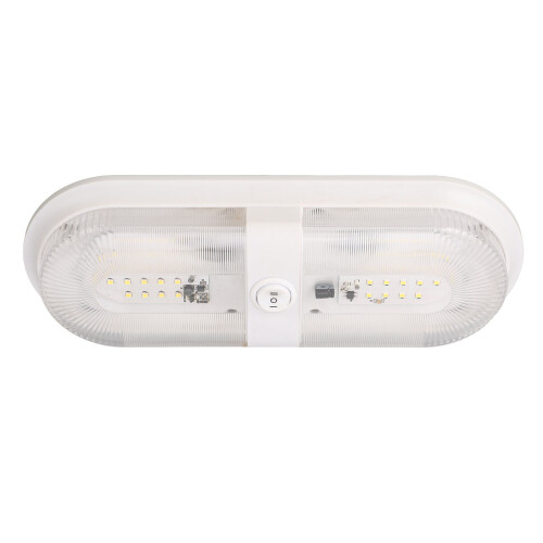 Double Dome Light 560LM RV LED Ceiling Light 10-24V 2