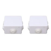2x ABS-IP55-Wasserdichte Verteilerdose 85x85x50mm