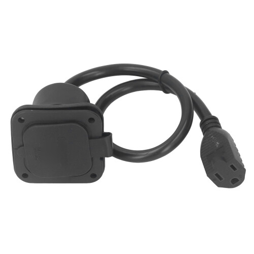 AC-Einlassstecker 2-polig 3-Leiter NEMA 5-15, 15A, wasserdicht 1