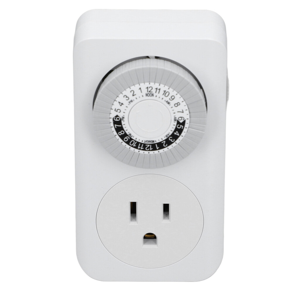 Smart Timer Switch Outlet Auto Power Off 15Min-24H Gray 323163282244