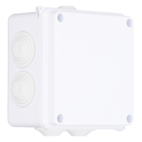 Klemmdose 100x100x70mm IP65 wasserdicht vorgebohrt außen 2