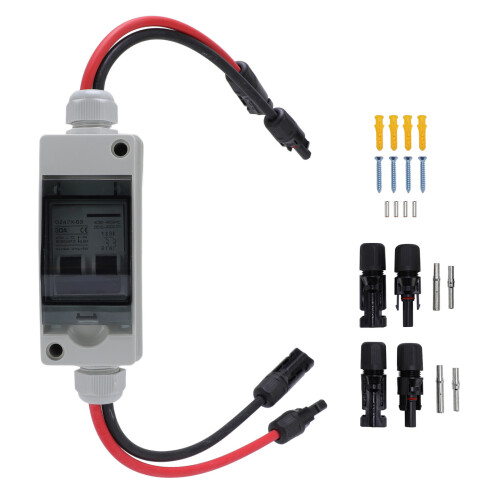 Solar Panel Disconnect Switch 30A DC AC 2-Pole IP65 Waterproof