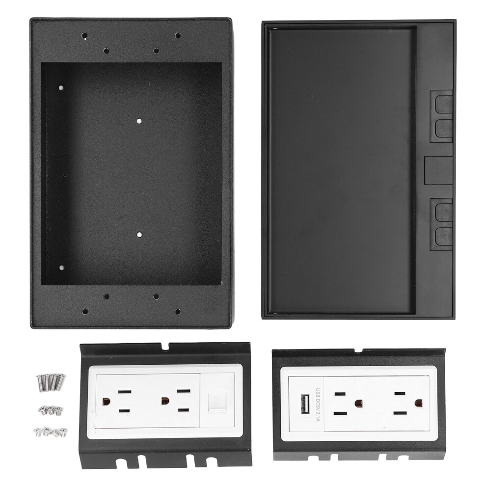 Recessed Floor Power Socket 3-Prong Usb Waterproof Outlet 323163281957