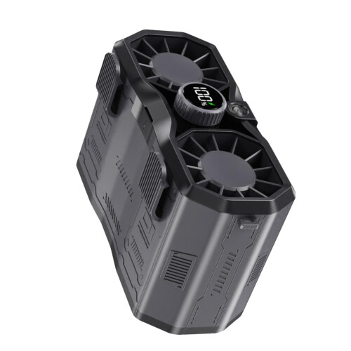 Wiederaufladbarer Gürtelventilator mit LED-Display & Ladeport 2