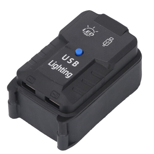 USB-Ladegerät 2x5V 2.1A 18V Adapter mit Licht 2