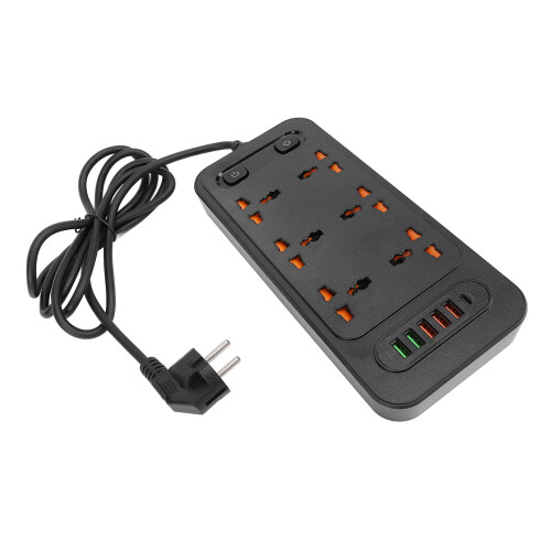 Power Strip 3000W 6 Outlets 5 USB 1 Type C Fast Charge 1