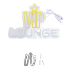 LED-Neonlicht VIP Lounge Wanddekoration 5V