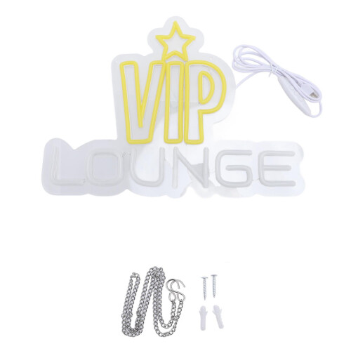 LED-Neonlicht VIP Lounge Wanddekoration 5V