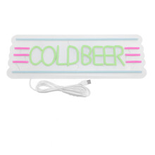 Kaltes Bier LED Neonschild dimmbar aufhängbar für Bar Pub Deko