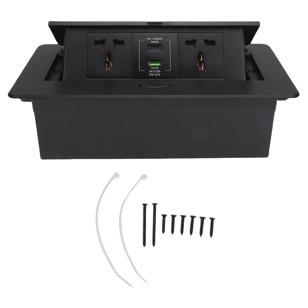 Desktop Pop Up Outlet 2Xac 16A 4000W 1Xusb A 1Xtype C Table Recessed 610830969868