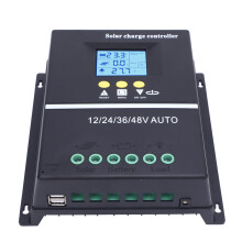 MPPT-Solarladeregler 60A 12-48V 100V mit 2 USB