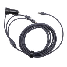 Satellite DC Power Cable 3M 18AWG 12-24V Digital Display Car Charger