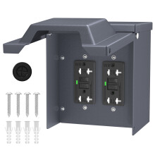 Doppel-WRTR GFCI 20A Wasserdichte Außensteckdose 3R