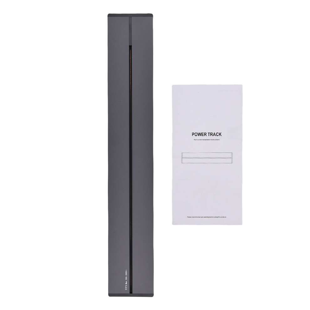 (Grey) Removable Track Socket 8000W Aluminum Alloy Sliding Rail 610830974718