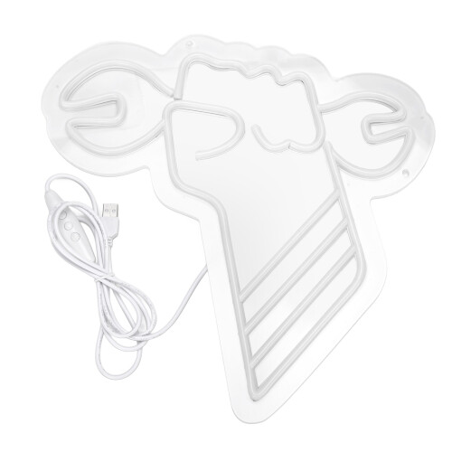 Neonschild Werkstatt Helligkeit einstellbar Wrench USB 1