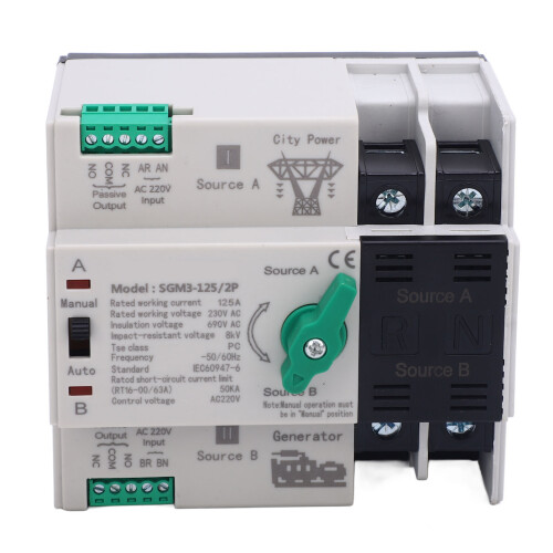 Automatischer Umschalter 125A 2P für Generator 1