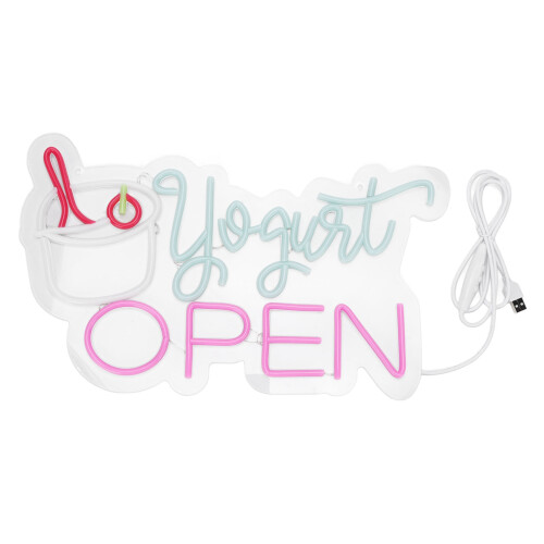 Offen Schild dimmbares LED USB Licht für Café Bar Dekoration 1