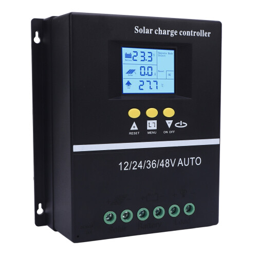MPPT-Solarladeregler 60A 12-48V 100V mit 2 USB 1