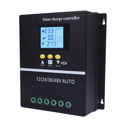 MPPT-Solarladeregler 60A 12-48V 100V mit 2 USB 2
