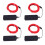 4PCS Neon Strip Light 16.4ft Pink Battery Powered 360 Cuttable 2