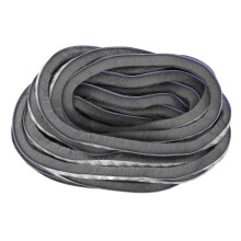 (9x15mm) Selbstklebender Dichtungsstreifen 9x5mm schall-/wind-/staubdicht grau