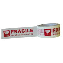 (48mmx100meter) Fragile-Klebeband 48mmx100m transparent 3Stk
