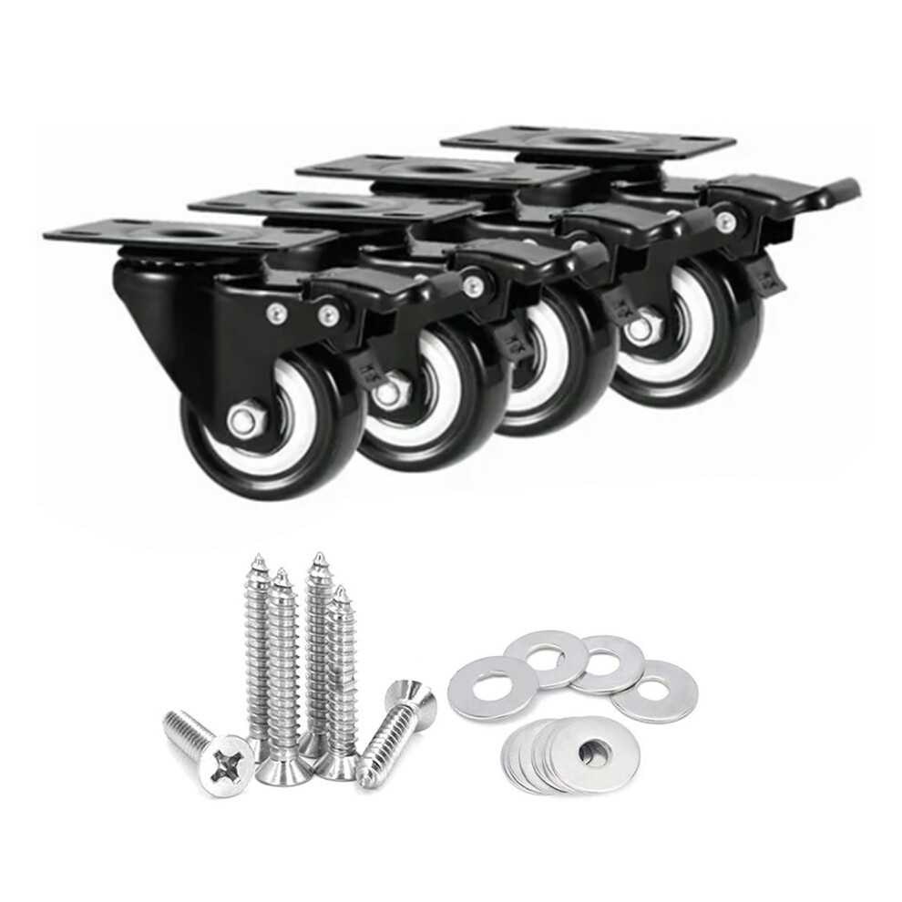 4Pcs 2In Heavy Duty Casters Universal Swivel Wheels For Handcart 323163344553