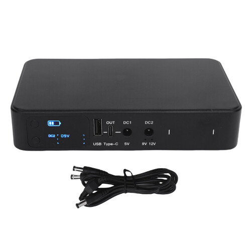 UPS 10400mAh Battery Backup for Router Camera USB Type C 5V 9V 12V