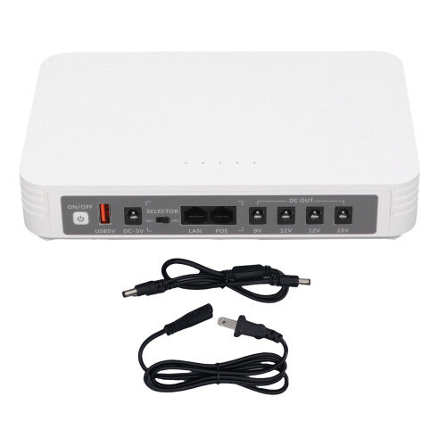 (US Plug) Mini-UPS 8000mAh 5V-24V USB Backup Powerbank