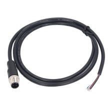 M12 4-Pin 22AWG 1m wasserdichtes Kabel 250V
